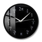Pi Mathematical 3.14 Acrylic Black Wall Clock