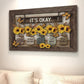 Butterfly Sunflowers Wall Art