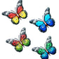 Metal Butterfly Wall Decorations Four-piece Set