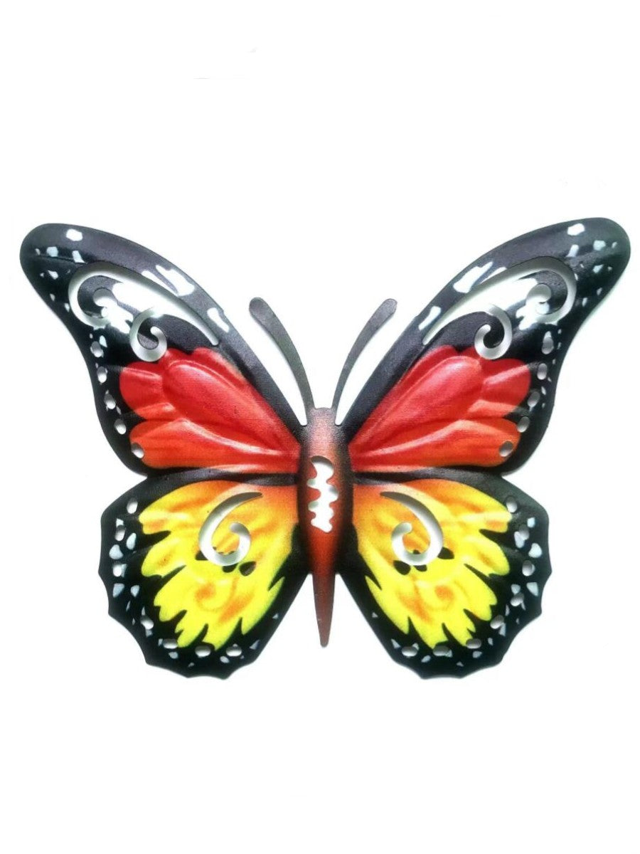 Metal Butterfly Wall Decorations Four-piece Set