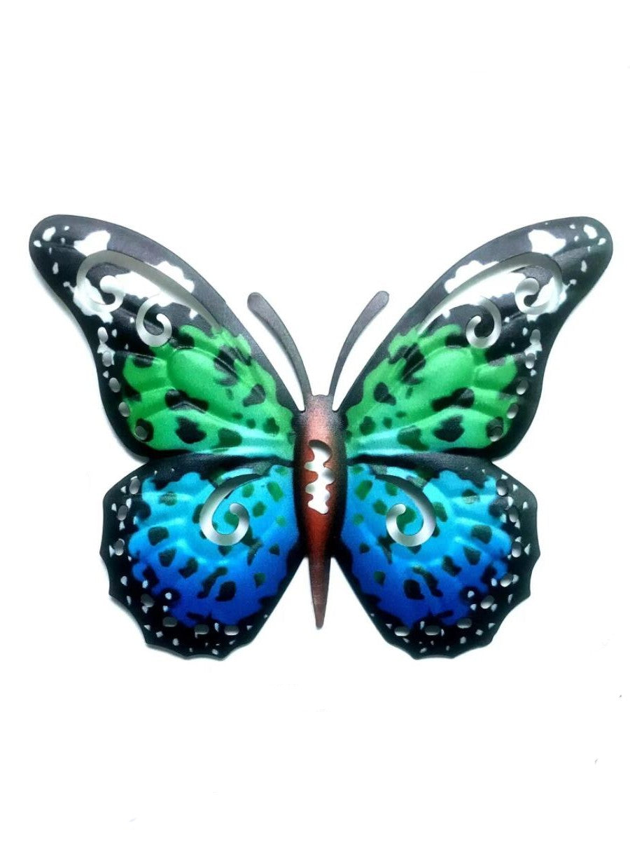 Metal Butterfly Wall Decorations Four-piece Set