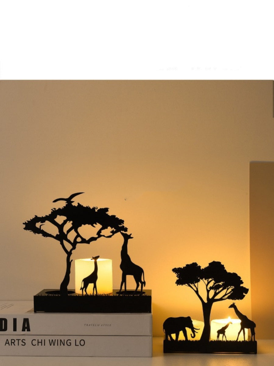 Romantic Small Metal Candle Holder
