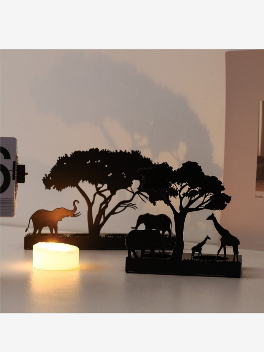 Romantic Small Metal Candle Holder