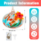 Glass Hummingbird Feeder with Flower Decoration