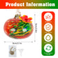 Glass Hummingbird Feeder with Flower Decoration