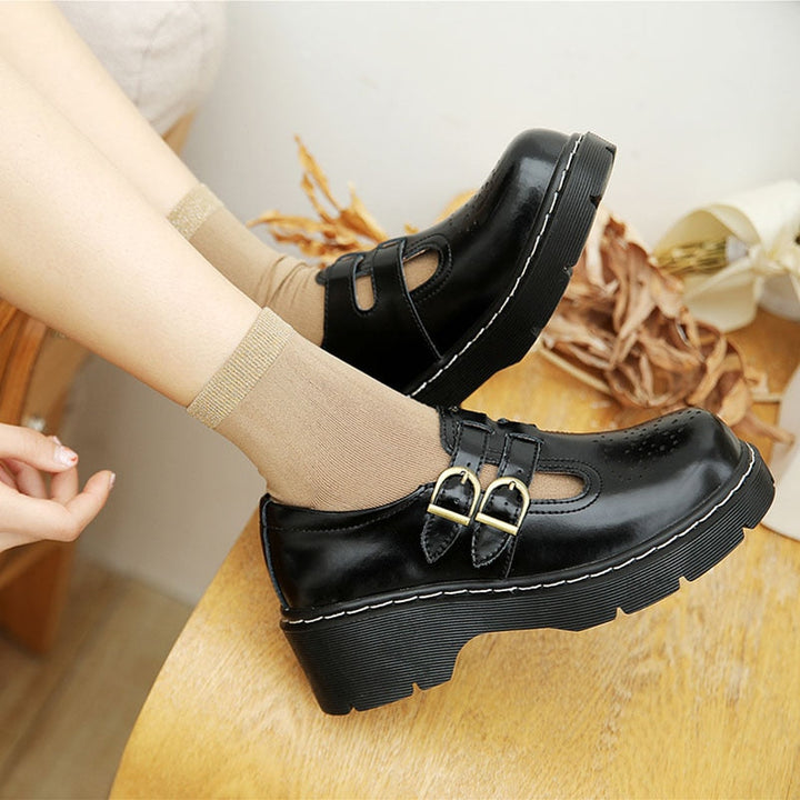 Japanese Retro Women Mary Janes Shoes