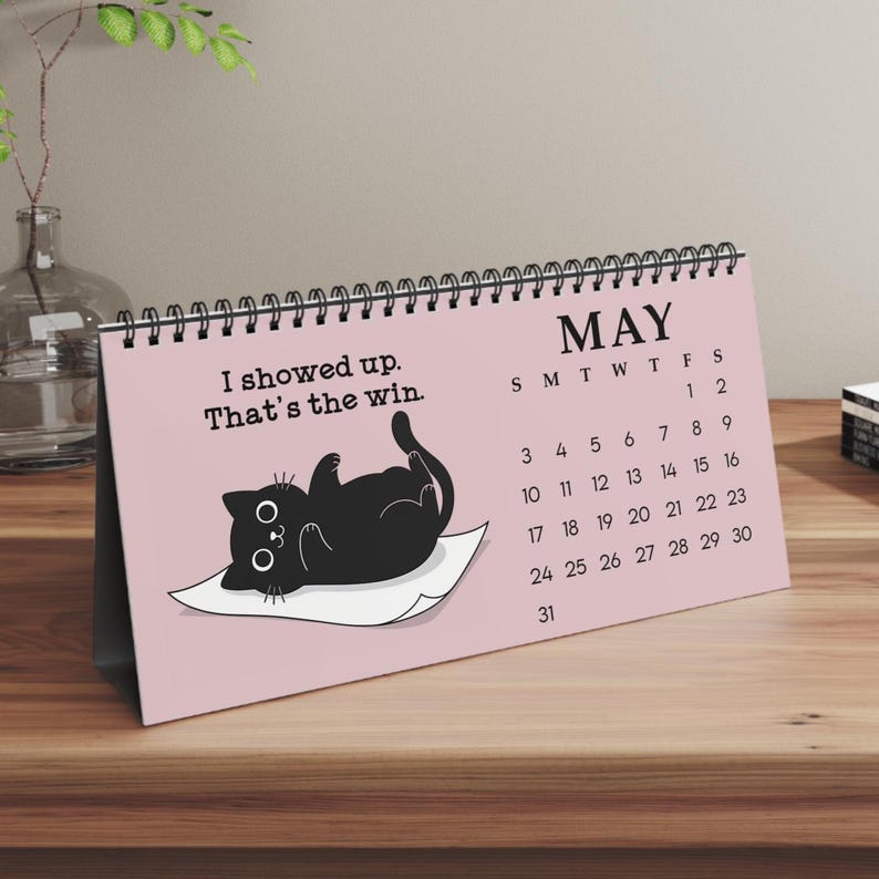 2026 Office Cat Desk Calendar
