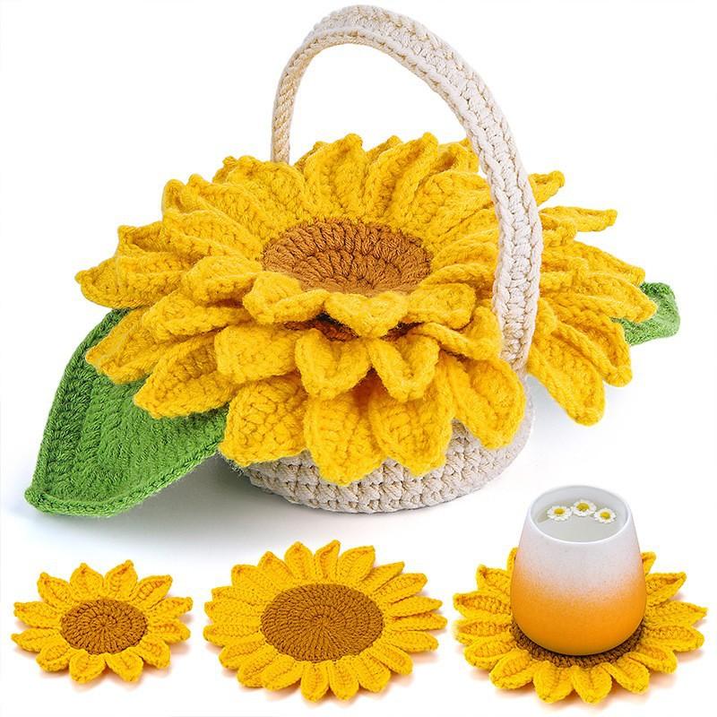 Handmade Crochet Cabbage Coaster Mother's Day Gifts Home Decor Unique Eco-Friendly