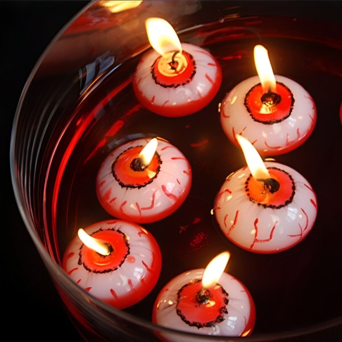 Creepy Eyeball Floating Candles