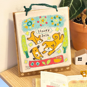 2026 Dog-Themed Doodle Calendar: Your Year of Whimsy, On Desk or Wall