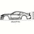 Premium Hot Border Metal Line Sports Car Wall Art - Iron Car Decoration, Unique Hanging Ornament for Garage & Room Decor