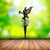 Whimsical Metal Fairy Garden Stake - Enchanted Flower Fairy Yard Art for Lawn, Patio, and Outdoor Garden Décor
