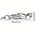 Stylish Iron Sports Car Wall Art – Hot Border Metal Line Design for Auto Enthusiasts and Car Lovers
