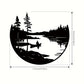 Scenic Lake and Mountain Metal Wall Art – Stunning Outdoor & Indoor Decor for Home, Patio, and Living Room