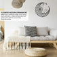 Mandala Flower Moon Metal Wall Art - 11.8-Inch Decorative Hanging Sign for Modern Boho Home Décor, Living Room, Bedroom, and Office Accent Piece