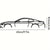 Premium Hot Border Metal Line Sports Car Wall Art - Iron Car Decoration, Unique Hanging Ornament for Garage & Room Decor