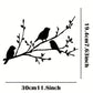 Bird on a Branch Metal Wall Art - Unique Tree Decor for Home, Housewarming Gift, Elegant Bird Design Metal Wall Sign