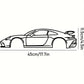 Premium Hot Border Metal Line Sports Car Wall Art - Iron Car Decoration, Unique Hanging Ornament for Garage & Room Decor