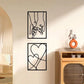 Modern Minimalist Metal Wall Art - Valentine’s Day Kiss Hand Design for Stylish Interiors
