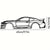 Stylish Iron Sports Car Wall Art – Hot Border Metal Line Design for Auto Enthusiasts and Car Lovers