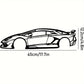 Stylish Iron Sports Car Wall Art – Hot Border Metal Line Design for Auto Enthusiasts and Car Lovers