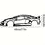 Stylish Iron Sports Car Wall Art – Hot Border Metal Line Design for Auto Enthusiasts and Car Lovers