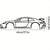 Stylish Iron Sports Car Wall Art – Hot Border Metal Line Design for Auto Enthusiasts and Car Lovers
