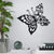 Black Metal Wall Art - Birds on Branch Silhouette Hanging Decor for Living Room, Office, and Garden