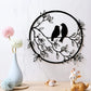 Nature Metal Wall Art - Bird on Tree Branch Decor for Indoor & Outdoor Spaces