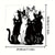 Top Rated Charming Metal Cat Wall Art – Unique Feline Decor, Perfect Gift for Cat Lovers, Ideal for Thanksgiving & Christmas