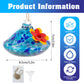 Glass Hummingbird Feeder with Flower Decoration