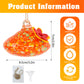 Glass Hummingbird Feeder with Flower Decoration