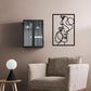Modern Minimalist Metal Wall Art - Valentine’s Day Kiss Hand Design for Stylish Interiors