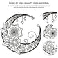 Mandala Flower Moon Metal Wall Art - 11.8-Inch Decorative Hanging Sign for Modern Boho Home Décor, Living Room, Bedroom, and Office Accent Piece