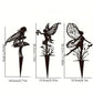 Whimsical Metal Fairy Garden Stake - Enchanted Flower Fairy Yard Art for Lawn, Patio, and Outdoor Garden Décor