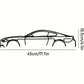 Stylish Iron Sports Car Wall Art – Hot Border Metal Line Design for Auto Enthusiasts and Car Lovers