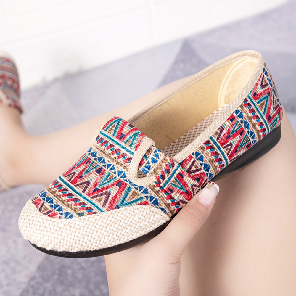 Weaving Breathable Loafers  Comfortable Walking Casual Flats Shoes