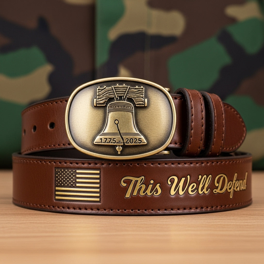 250th Birthday Patriotic Leather Belts