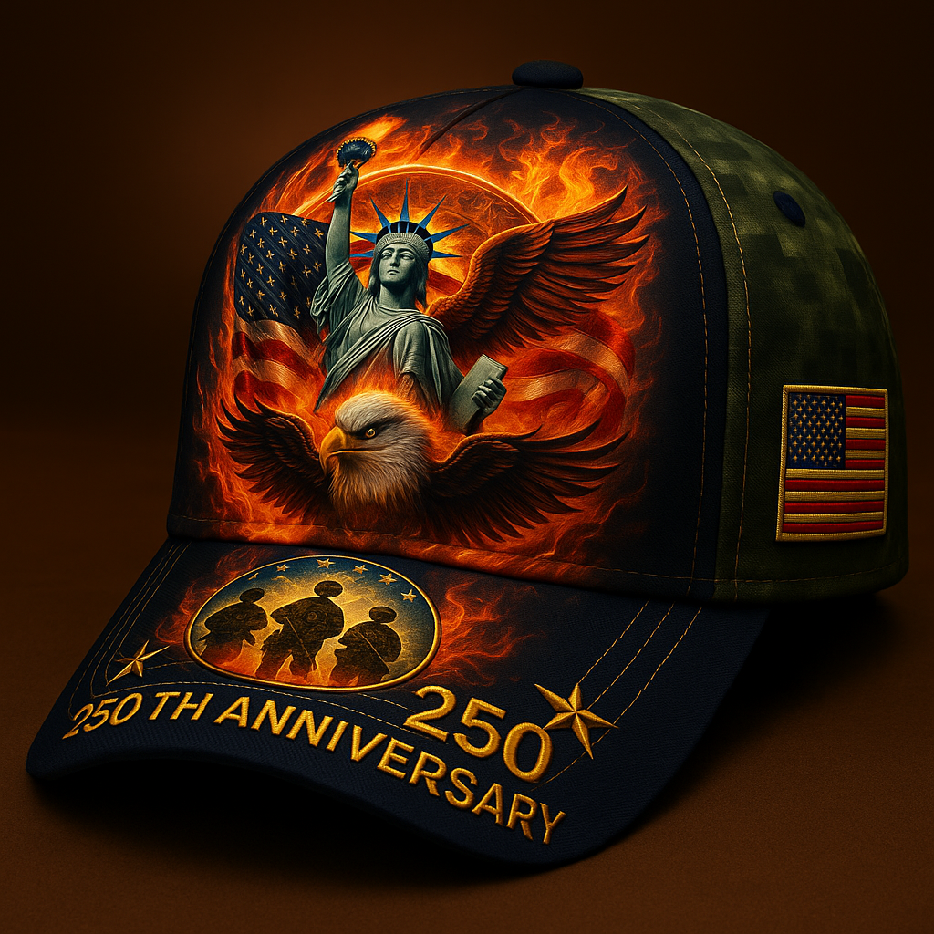 USMC 250th Anniversary Liberty Flame Cap