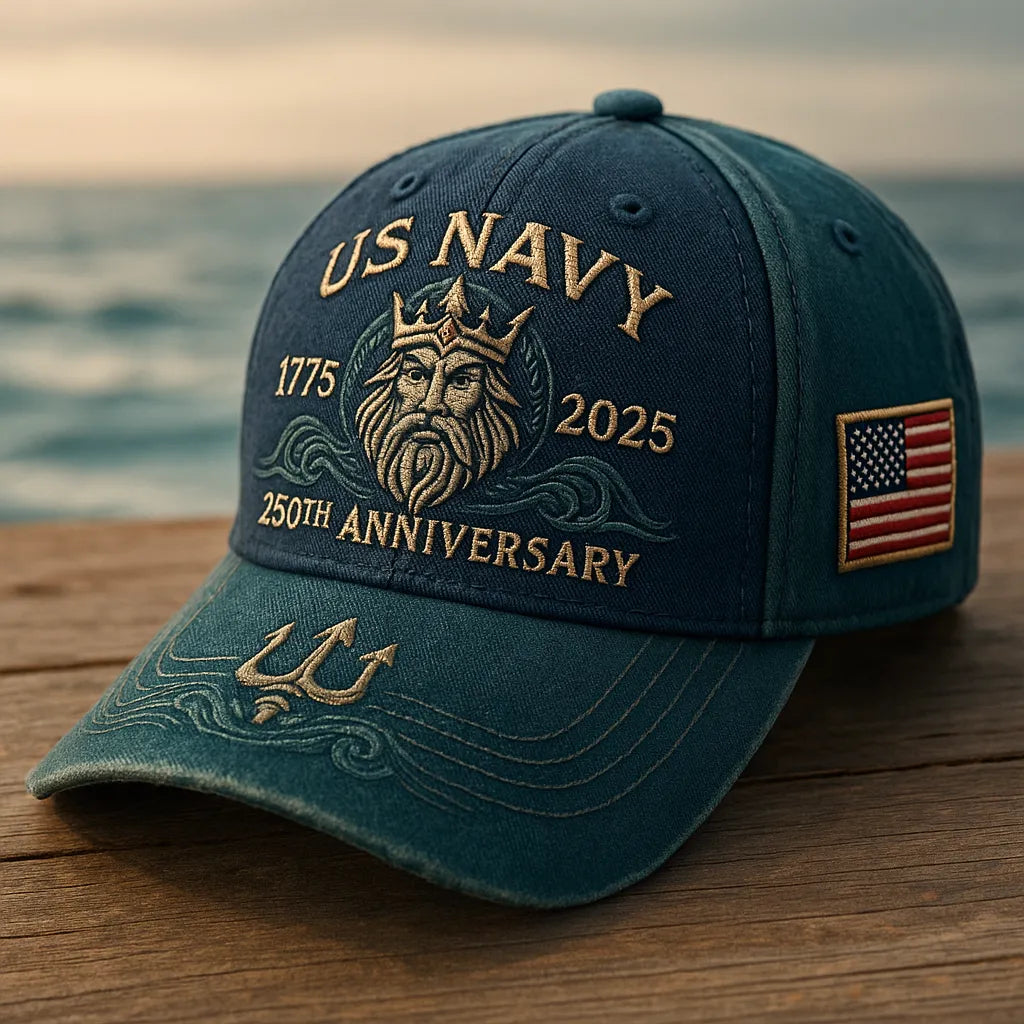 US Navy 250 Years - Heritage Embroidered Cap Series
