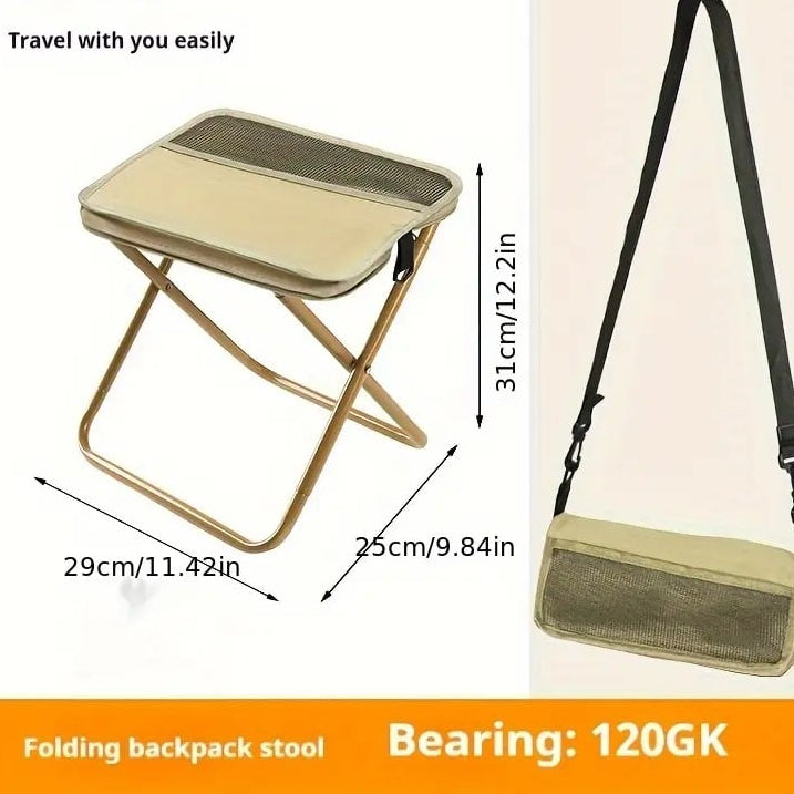 Portable Folding Stool with Carry Bag, Lightweight Foldable Stool
