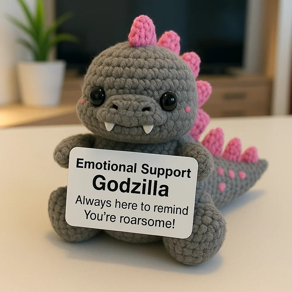 Godzilla Crocheted Emotional Support Dolls