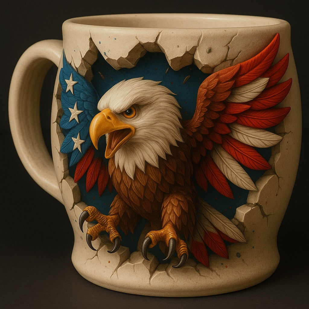 American Flag Patriotic Coffee Mug