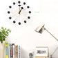 Modern Minimal Round Ball Wood Quiet Slient Wall Clock Home Decor