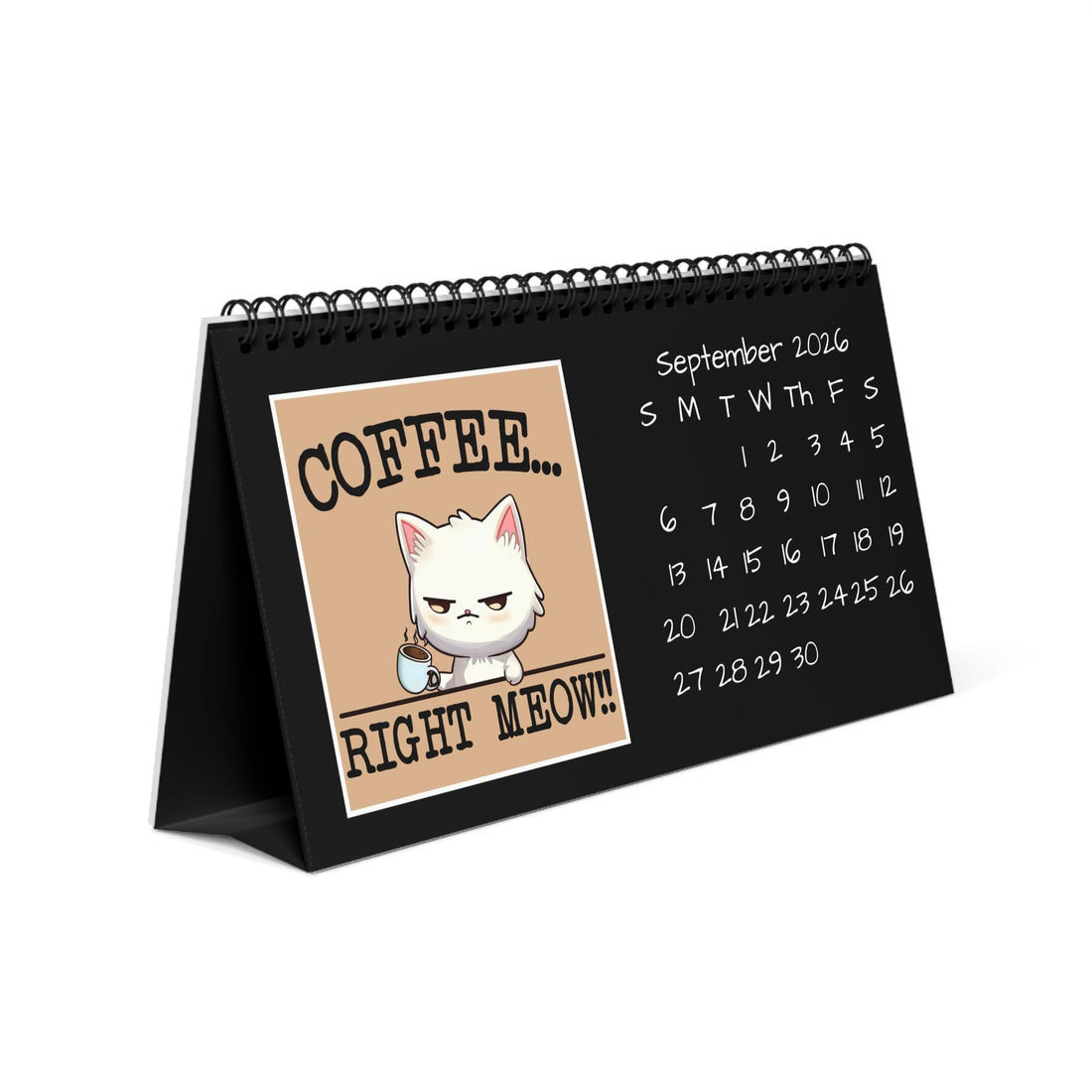 2026 Sarcastic Cat Desk Calendar