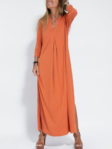 Elegant V-neck Comfortable Dress