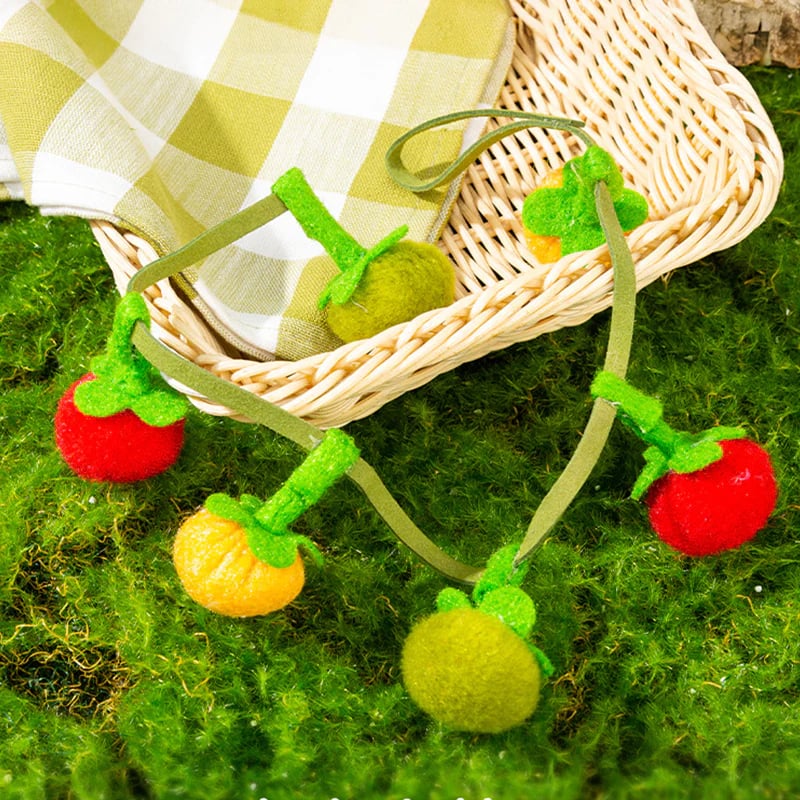 Interactive Fruit-Shaped Catnip Toy String