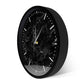 Modern Minimalist Black Marble Print Silent Wall Clock