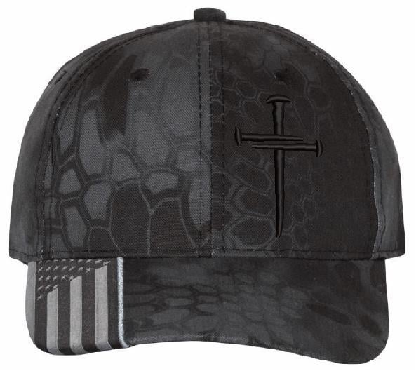 Vintage-style 3-nail Cross Hat with Symbolic Design – A Timeless Accessory for Collectors