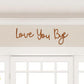Wooden Wall Hanging Sign Decoration - No Wall Damage